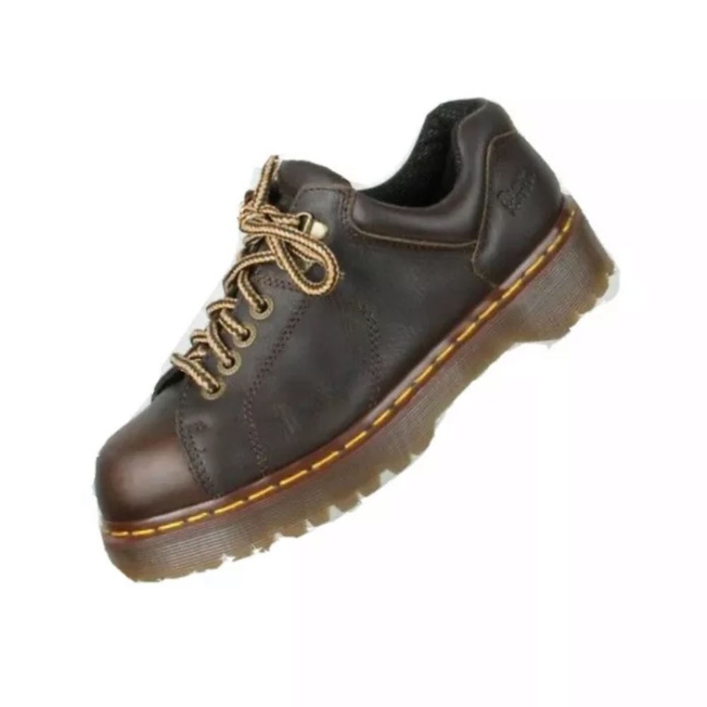 Dr. Doc Martens Shoes 8312 Brown Leather Lace Up Mens Sz 5 Women’s 6 NWOB